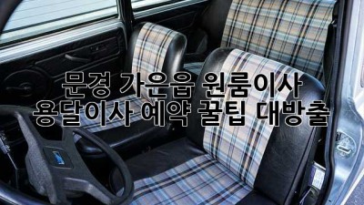 문경 가은읍 원룸이사 🚚 용달이사 예약 꿀팁 대방출! 🍯